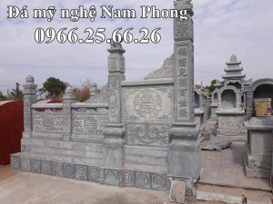 Lan Can Đá Mẫu Lan Can Đá Chữ Thọ ĐẸP cho Khu Lăng Mộ Đá