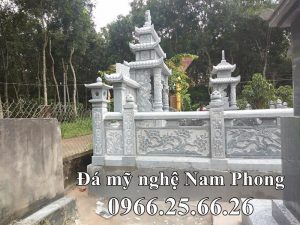 Chi tiet Lan can da DEP cua Khu lang mo da Gia dinh Anh An - Xây Lăng Mộ đá, Xây Mộ đá