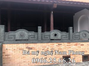 Lan can da DEP nhat hien nay bang da xanh reu - Xây Lăng Mộ đá, Xây Mộ đá