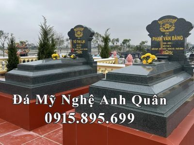 Mẫu Mộ đá Granite (mộ hoa cương) Bình Định tại Hưng Hà, Thái Bình