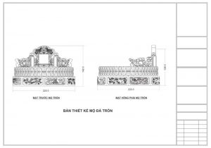 Bản vẽ Mộ đá Tròn