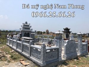 Binh phong da vuong cho khu Lang Mo - Xây Lăng Mộ đá, Xây Mộ đá