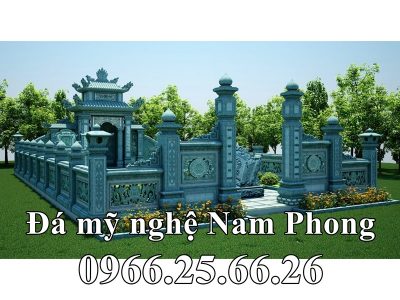 Bản vẽ phối cảnh Nhà mồ đá đẹp hai mái tại Tiền Giang