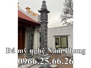 Mau Cot dong tru da xanh reu dep Nha to - Xây Lăng Mộ đá, Xây Mộ đá