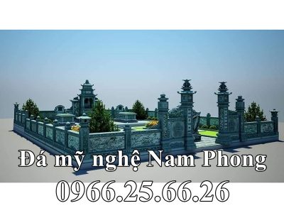 Mẫu Nhà Mồ đẹp bằng đá xanh tự nhiên ở Trà Vinh