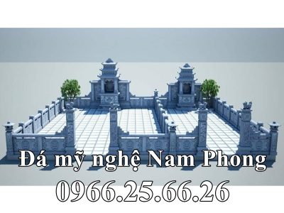 Xây Nhà Mồ – Lăng đá đẹp bằng đá xanh tại Trà Vinh