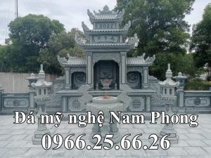 Khu Lăng Mộ đẹp tại Hải Dương lăng thờ tam quan ba mái cao cấp