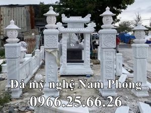 Long dinh da 2 mai Cot da Lan can da trang Yen Bai - Xây Lăng Mộ đá, Xây Mộ đá