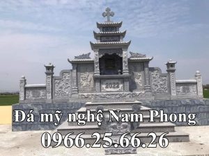 Mau Lang tho da cong giao dep tai Ninh Binh - Xây Lăng Mộ đá, Xây Mộ đá