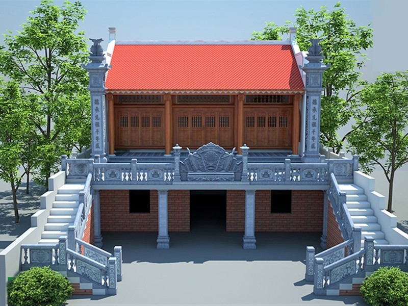 Mau Tu duong hai tang bang da dep - Xây Lăng Mộ đá, Xây Mộ đá