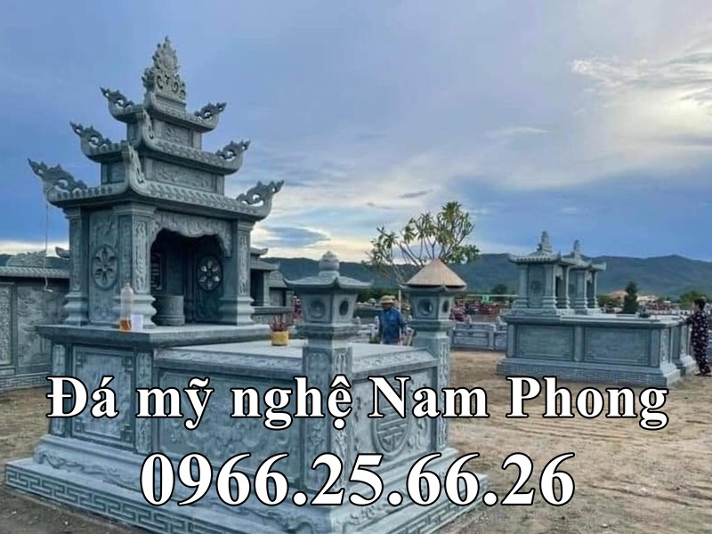 Mộ đá 3 mái đẹp tại Nam Định