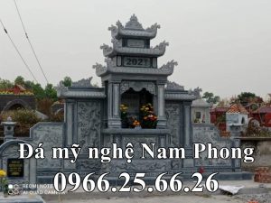 Lang da ba mai dep tai Ninh Binh - Xây Lăng Mộ đá, Xây Mộ đá