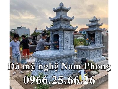 Xây Mộ đá có 3 mái đẹp tại Hà Nội