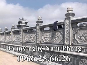 Lan can cho Lang Mo da gia dinh dep tai Ha Nam - Xây Lăng Mộ đá, Xây Mộ đá