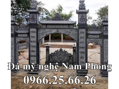 [Cổng đá] Xây Cổng đá tam quan tứ trụ đẹp tại Ninh Bình