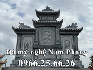 Hoa van phia sau Lang tho da dep 2 mai tai Ninh Binh - Xây Lăng Mộ đá, Xây Mộ đá