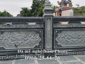 Mẫu hoa văn Lan can cho Lăng Mộ đá đẹp, cao cấp, phổ biến nhất hiện nay.