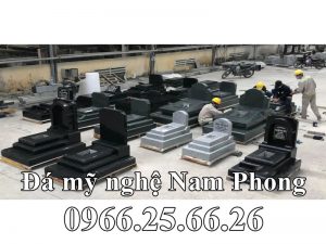 Mau Mo da Granite den Binh Dinh - Xây Lăng Mộ đá, Xây Mộ đá