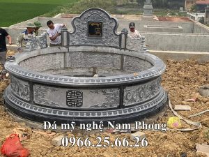 Mẫu Mộ tròn đẹp, đá xanh chất lượng cao, giá hợp lý.