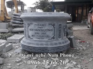 Mau Mo da tron nguyen khoi cho Cu Ong Bui Van Huong - Xây Lăng Mộ đá, Xây Mộ đá