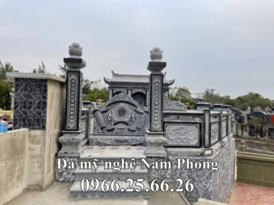 Lang Mo da chung 3 ngoi - Xây Lăng Mộ đá, Xây Mộ đá