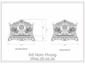 Thiet ke cuon thu da rong 167cm cho Nha tho Do Toc Hung Yen - Xây Lăng Mộ đá, Xây Mộ đá