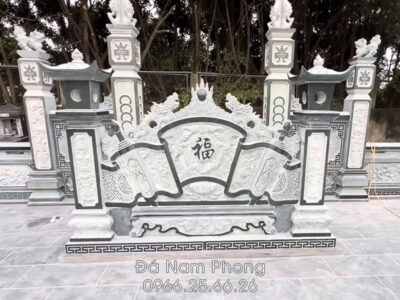 Binh phong da ngu phuc lam mon - Xây Lăng Mộ đá, Xây Mộ đá