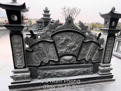 Binh phong da xanh reu dep - Xây Lăng Mộ đá, Xây Mộ đá