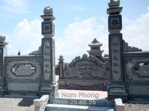 Cong da xanh reu tu tru dep langmoda congda - Xây Lăng Mộ đá, Xây Mộ đá