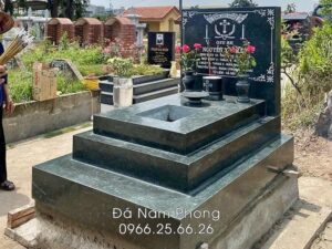 Mau Mo da cong giao granite Mo 3 cap cong giao nguyen khoi - Xây Lăng Mộ đá, Xây Mộ đá