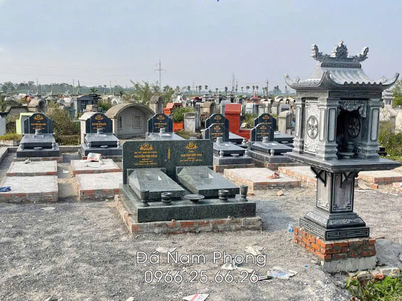 Bao gia Cay huong da 1 mai dep bang da xanh reu - Xây Lăng Mộ đá, Xây Mộ đá