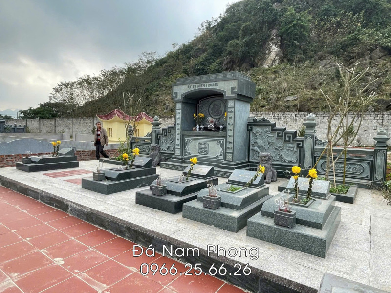 Xây Lăng Mộ đá granite xanh đẹp 2026 tại Đá Nam Phong Ninh Bình 2 - Xây Lăng Mộ đá, Xây Mộ đá Xây Lăng Mộ đá granite xanh đẹp 2026 tại Đá Nam Phong Ninh Bình