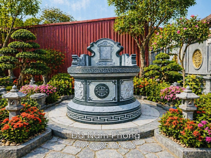 Mau Mo Da Tron Cho Bo Me Gia Bao Nhieu Cap Nhat Chi Tiet - Xây Lăng Mộ đá, Xây Mộ đá