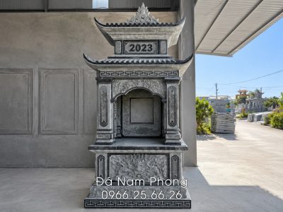 Mẫu Mộ Tổ 2 mái - Mộ đá 2 mái đẹp, bề thế | Đá mỹ nghệ Nam Phong