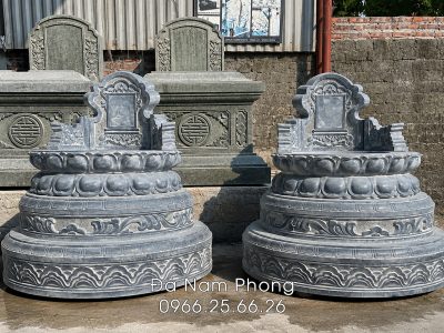 Mẫu Mộ đá tròn cho Bố Mẹ gia chủ tại Hải Dương | Đá mỹ nghệ Nam Phong