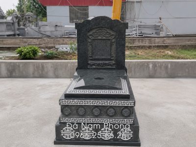 Mẫu Mộ đá xanh rêu giả cổ đẹp, kích thước 81x127cm | Đá mỹ nghệ Nam Phong