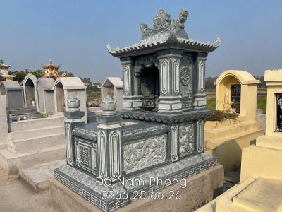 Mộ đá một mái giá rẻ tại Làng đá Ninh Bình | Đá mỹ nghệ Nam Phong