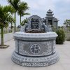 Mộ đá tròn đẹp, trang trọng, thành kính | Đá mỹ nghệ Nam Phong
